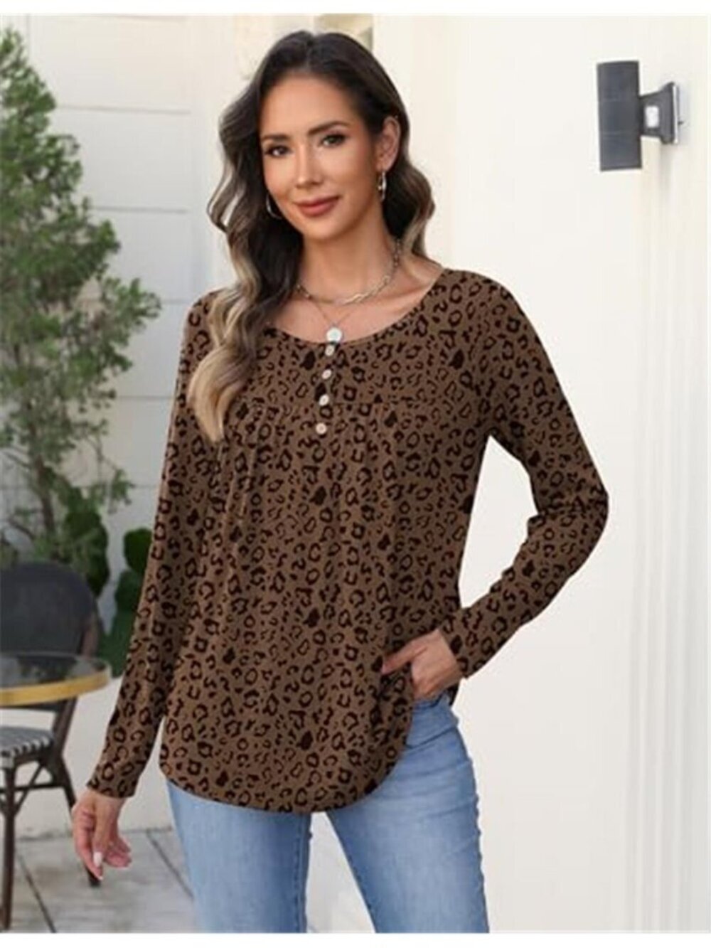 Zeagoo Long Sleeve Shirts for Women Dressy Casual Blouses Loose Tunic Tops - Picture 3 of 7